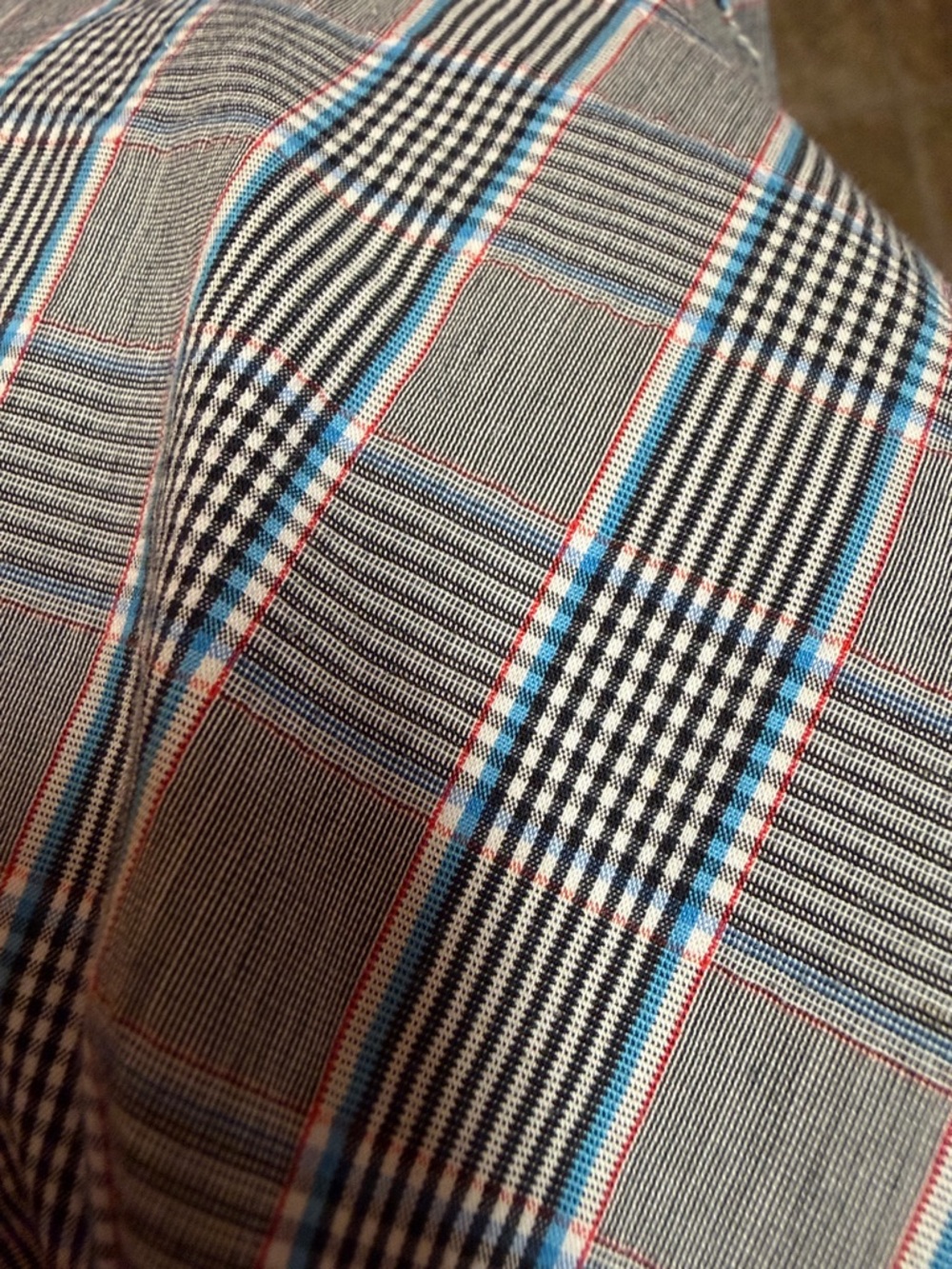 Hill House Blue and Grey Plaid Smocked Nap Dress - Picture 3 of 8